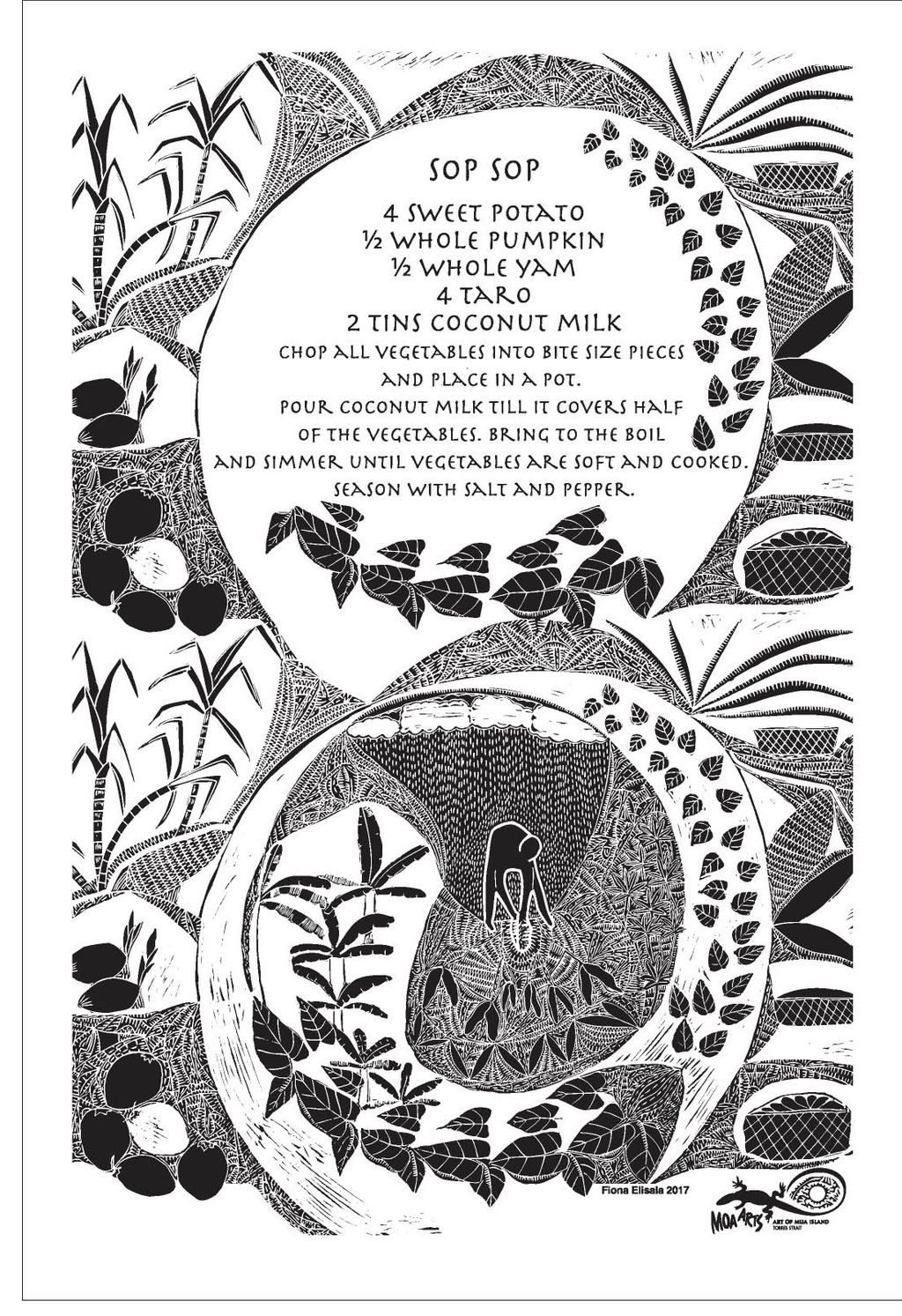 Sop Sop - Tea Towel