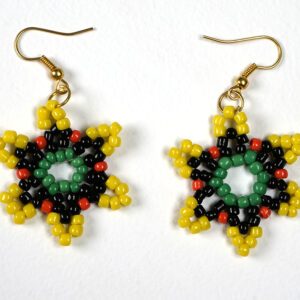 448-21</br><strong>Moa Island Style - Earrings (Bead Work)</strong></br>Josie Nawia