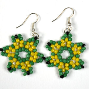 453-21</br><strong>Moa Island Style - Earrings (Bead Work)</strong></br>Josie Nawia