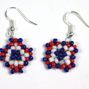 527-21</br><strong>Moa Island Style - Earrings (Bead Work)</strong></br>Josie Nawia